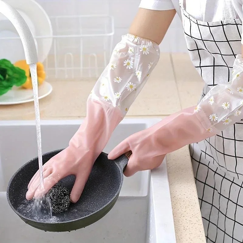 Dish Glove Rubber - Guanti in gomma a manica lunga