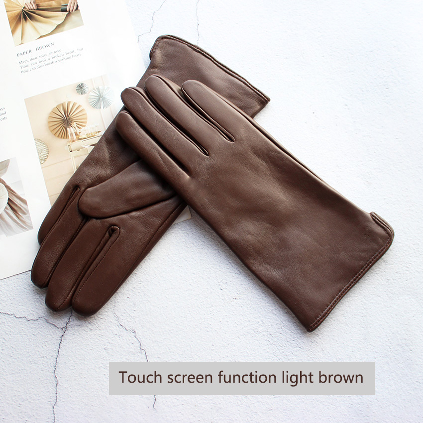 Leather Driving Glove - Guanti da donna in pelle di